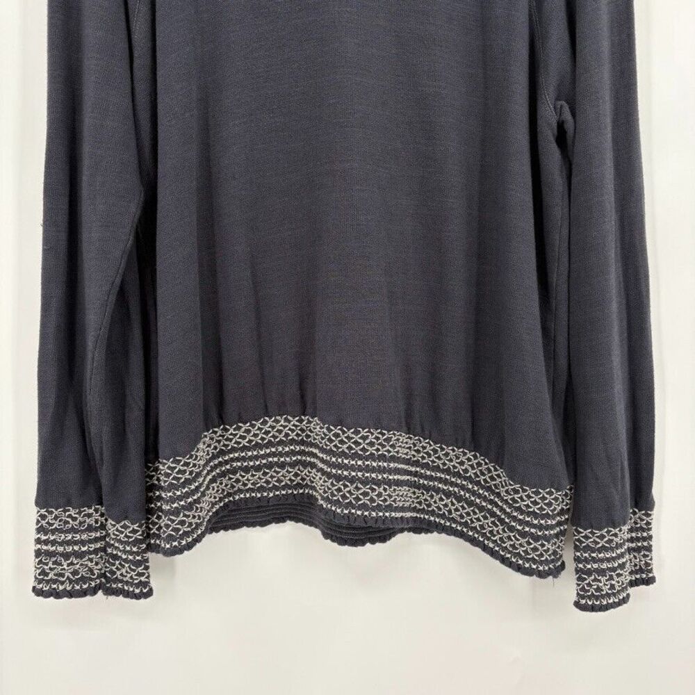 Anthropologie Monrow Smocked Raglan Sweatshirt, Medium, Loungewear Comfort USA - Picture 6 of 11